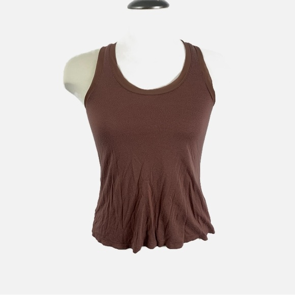 CLEARANCE -- Gap Brown Lace-Trim Tank Top – Soft Rayon Blend, Size Small - Picture 1 of 7